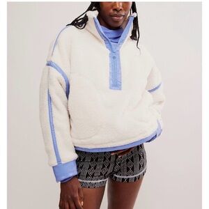 NWT FP Movement Mountain High Shine Half Zip Fleece